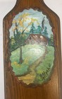 Vintage Pittman Originals Hand-painted Wood Candle Wall Sconces     Pair
