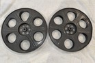 Pair Of 14 5 Inch Goldberg 6 Hole Vintage Metal Film Reel