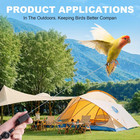 Bird Leash  With 5 Different Size Foot Ring And Feeder Box  Retractable Anti-bit