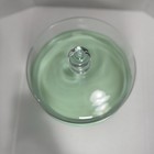 Pioneer Woman Mint Green Cake Stand With Glass Dome     Small Chip On Lid