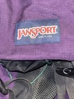 Jansport  Backpack Vintage Hiking Black And Purple Camping Backpack 90s