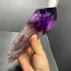 1 62lb Natural Amethyst Quartz Obelisk Crystal Tower Reiki Point Healing   Base