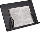 Bamboo Book Stand - Hands-free Reading Recipe Cookbook Tablet Holder With 2 A   