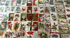 Huge Lot Of 75 Antique Vintage Christmas postcards 3 Santa s in Sleeves d647