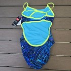 Tyr Durafast One Youth Girl s Kauai Trinityfit 1 Pc Swim Blue navy Sz 26 New
