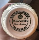 Rare Adams Egg Coddler With Lid Made In England Tower Pattern Green