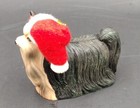 Yorkshire Terrier Dog Christmas Ornament W  Stocking Santa Cap