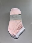 Sam   Olivia Unisex Kids No-show Socks 6 Pairs Shoe Size 4-10 Pink Gray
