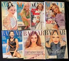Vtg 90   s Vogue   Harper   s Bazaar Magazine Lot 7 As Is W  Distress Wear   Tear