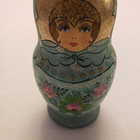 Vintage Wood Hand Painted Russian Nesting Dolls Set Of 5