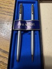 Vintage New Sheaffer Silver gold Trim Pen   Pencil Set W  Original Package