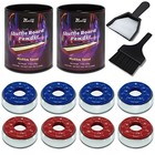 Shuffleboard Pucks Set - 2 1 8  Table Pucks  Wax  Mini Brush   Dustpan