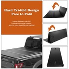 Hard Tri-fold Bed Cover Tonneau Cover For 2005-2025 Toyota Tacoma 5ft Truck Bed