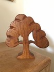 Vintage Wooden Tree Sculpture Hand Carved Folk Art 