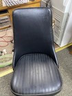 Vintage Set Of 3chromcraft Mid Century Modern Atomic Swivel Vinyl Dining Chairs