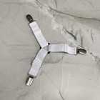 4pcs Bed Suspender Straps Mattress Fastener Holder Triangle Grippers Sheet Clips
