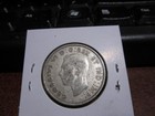 Canada 1942 - 50 Cent Half Dollar Canadian Coin - 80  Silver