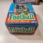 1986 Topps Football Wax Pack Display Box  patriots Team Card  - Empty Box