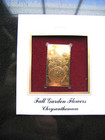 1995 Chrysanthemum Fall Garden Flowers Gold Stamp Replica Golden Cover