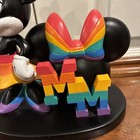 Rainbow Minnie Mouse Disney Figurine   Large   Weighs Over 2 Pounds 