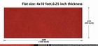 Thick Red Carpet Runner 4 X 10 Ft  Heavy-duty Reusable Rug Runner Free Shipping