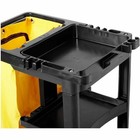 Rubbermaid Commercial Fg617388bla Janitor Cleaning Cart With Zip Bag  24 Gal