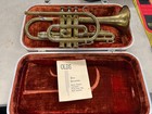 1958 1959 Vintage Olds Ambassador Cornet Trumpe W Case  Mouthpiece  And Papers