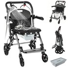 3 In 1 Bedside Commode Chair Foldable Rolling Shower Wheelchair 330 Lbs Max Load