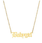 Custom Baby Name Necklace Child Toddler Kids Jewelry Girls Boys Stainless Steel