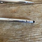  2  Vintage Tiffany   Co  Sterling Silver Striped Ballpoint Pen   Pencil Set