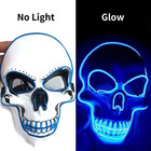 Led Skull Mask Halloween Horror Luminous Cosplay Party Mask