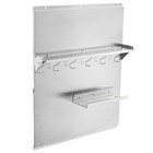 Range Backsplash Commercial Kitchen Stove Backsplash W  Storage Shelf Wall Mount
