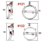 Stainless Steel Male Chastity Device Double Rings Arc Male Chastity Cage Cb Lock