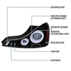 Led Tail Lights 08-13 G37 14-15 Q60 Animated Sequential Gloss Black White Pair