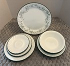 Retired 4 Place Setting Vintage Corelle Corning Callaway Green Ivy 24 Pieces 