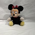 Walt Disney Productions Vintage Disneyland Plush Minnie And Mickey Mouse Lot 2