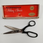 Vintage Kleencut Pinking Shears Fabric Scissors With Automatic Stop Original Box