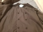 Happy Chef Men s Vertex Chef Coat Large Charcoal   Black Size 3xl New  508ss