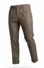 Vintage Hugo Boss Rossellini Movie Brown White Pinstripe Wool Suit 40r 34