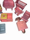 Bedroom Baby Lot Vtg Playskool Dollhouse Furniture Accessories  Victorian 90s