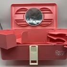 Pretty Neat Beauty Organizer Makeup Travel Case Pink Plastic Vintage 1988