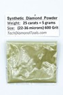 Techdiamondtools Diamond Powder 600 Grit 22-36 Microns  25 Cts   5 Grams