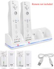 Rechargeable 2 4 Batteries   Charger Dock Station For Nintendo Wii wii U Remote