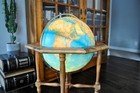 Vintage  geoscope  Large 20  Illuminated World Globe With Stand Made In Italy