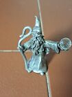Vintage 1984 Spoontiques Pewter Wizard Figurine With Crystal Ball 538