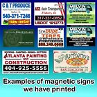 24  X 12  Full Color Vehicle Magnets Magnetic Auto Truck Van Car Signs Custom
