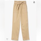 The Drop Pamela Pull-on Belted Pant High Waisted Curds   Whey Khaki New Small B