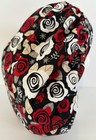 Thicker Floral Print Size Large Medical Bouffant Scrub Cap Surgery Hat
