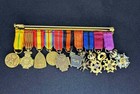 Original Ww1 Belgian Miniature Medal Bar