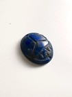 Lapis Lazuli Scarab Beetle Paperweight Egyptian Hand-carved Stone Hieroglyphics